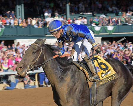 Maxfield wins the 2019 Breeders' Futurity at Keeneland