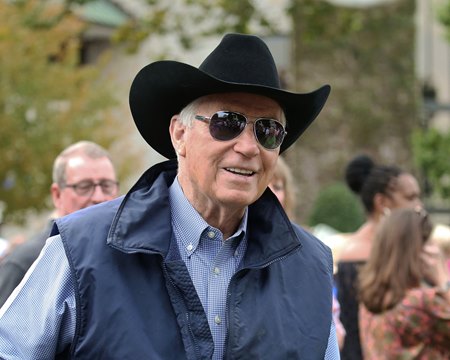 Hall of Fame trainer D. Wayne Lukas at Keeneland last year