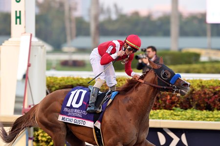 Mucho Gusto wins the Pegasus World Cup Invitational Stakes at Gulfstream Park