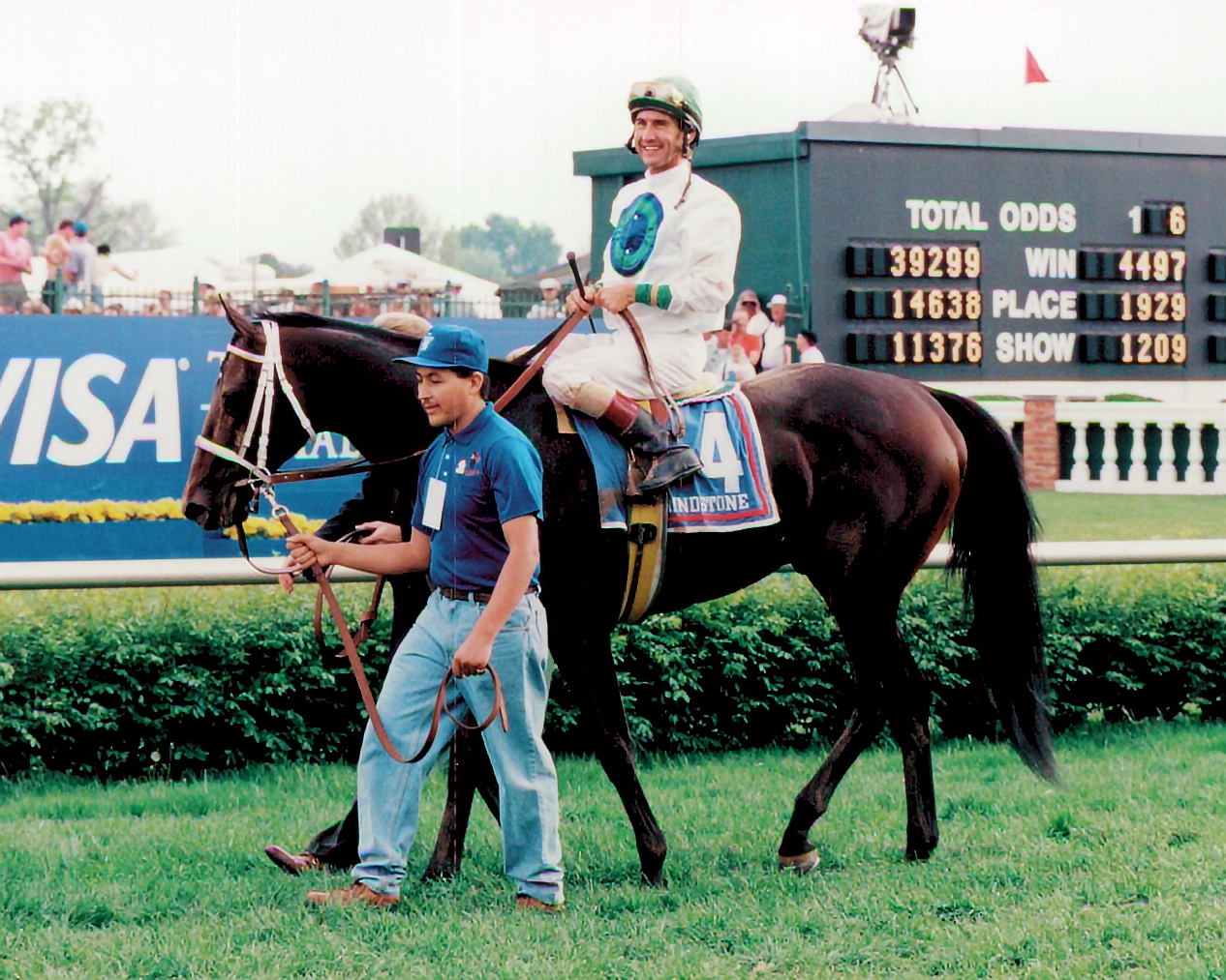 Backtrack: Grindstone Wins 1996 Louisiana Derby - BloodHorse