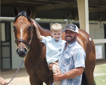 Hal Hatch and his grandson Wyatt Tucker