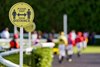 SUNBURY, ENGLAND - JUNE 23: Plenty of signage at Kempton Park on June 23, 2020 in Sunbury, England. Horseracing continues behind closed doors due to the Coronavirus pandemic. (Photo by Alan Crowhurst/Getty Images)