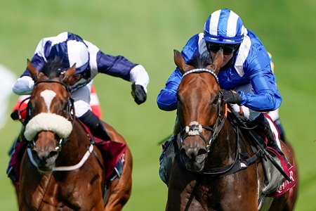 Battaash wins the King George Stakes at Goodwood Racecourse