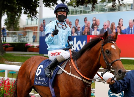 Franny Norton returns with Thunderous after winning the 2020 Dante Stakes at York