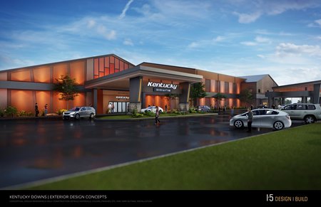 Artist's rendering of the HHR facility known as The Mint at Kentucky Downs