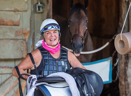 Cindy Hutter in 2020 at Saratoga Race Course