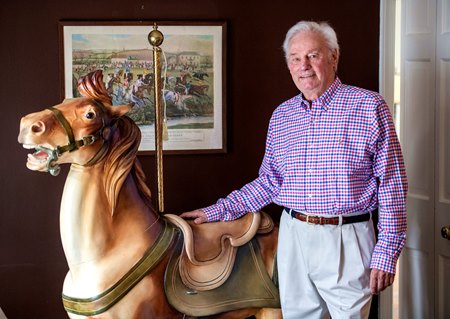 Peter Callahan in 2020 at his home in Purchase, N.Y.