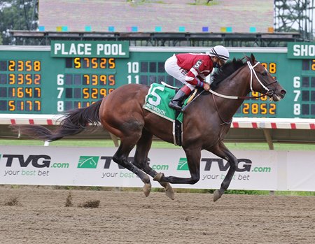 Pneumatic wins the 2020 Pegasus Stakes at Monmouth Park