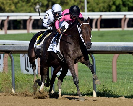 Vequist wins the 2020 Spinaway Stakes at Saratoga Race Course