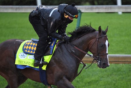 Thousand Words trains ahead of the 2020 Kentucky Derby at Churchill Downs