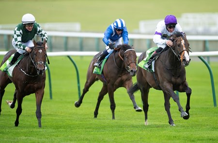 Supremacy wins the Middle Park Stakes at Newmarket