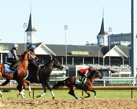 Authentic works Sept. 19 at Churchill Downs