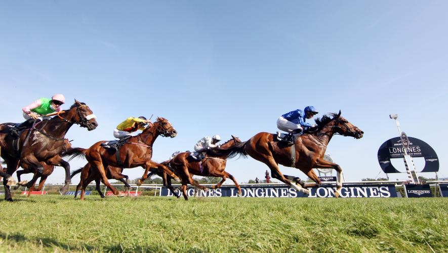 Barney Roy Gets Up in Grosser Preis von Baden BloodHorse