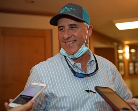 Ernie Retamoza of Courtlandt Farm at the Fasig-Tipton Selected Yearlings Showcase