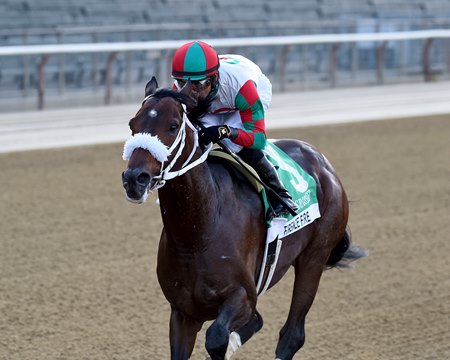 Firenze Fire wins the Vosburgh Stakes at Belmont Park