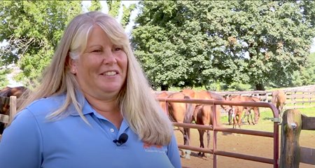 Christy Holden, vice president of the Maryland Horse Breeders Association