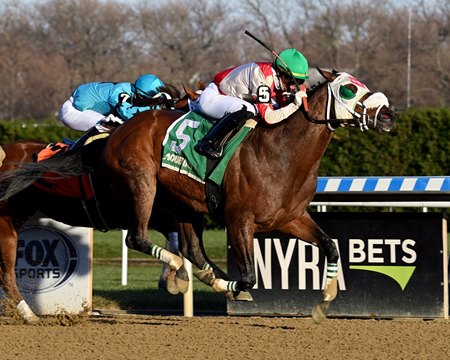 Share the Ride wins the Fall Highweight Handicap at Aqueduct Racetrack
