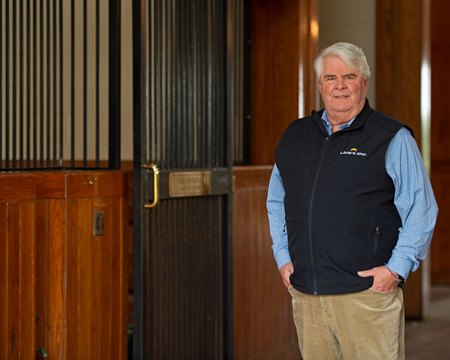Mike Cline at Lane's End Farm 