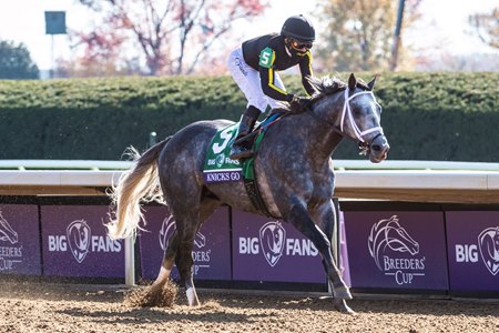 Knicks Go wins the Breeders' Cup Dirt Mile at Keeneland