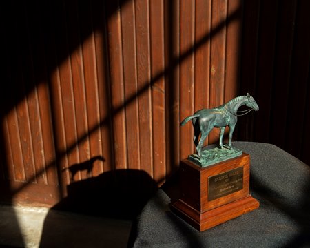 Eclipse Award scenes at Spendthrift Farm near Lexington, Ky., on Dec. 22, 2020. 