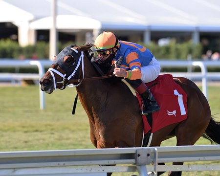 Always Shopping romps in the La Prevoyante Stakes at Gulfstream Park