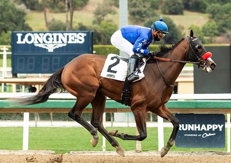 The Great One Romps in Santa Anita Maiden Race - BloodHorse