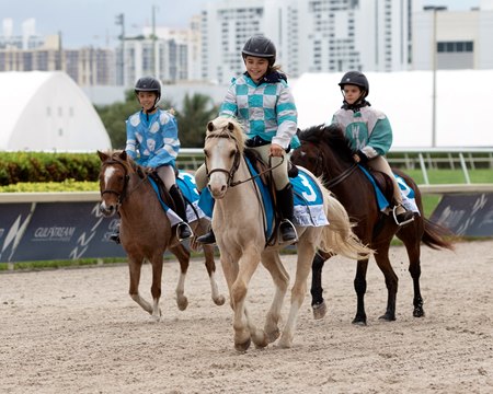 Riders participate in Canter for the Cause at Gulfstream Park