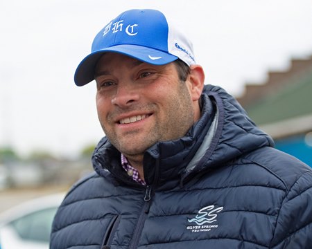 Trainer Brad Cox at Churchill Downs