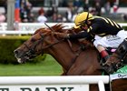 Channel Cat wins the 2021 Man o' War Stakes at Belmont Park