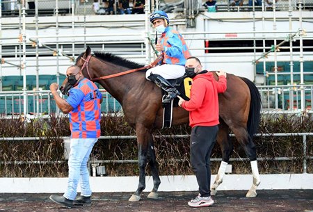 Sold Out after winning his May 8 debut at Camarero Race Track