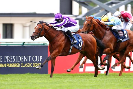 St Mark's Basilica wins the French Two Thousand Guineas at ParisLongchamp