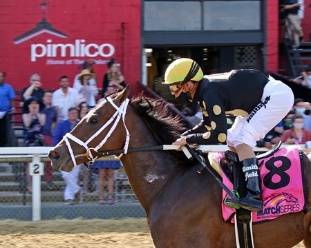 Special Reserve scores in the Maryland Sprint Stakes at Pimlico Race Course