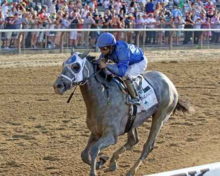 Essential Quality wins the Belmont Stakes at Belmont Park