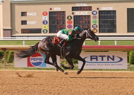 Eagle Express wins the Pan Zareta division of the Texas Stallion Stakes at Lone Star Park