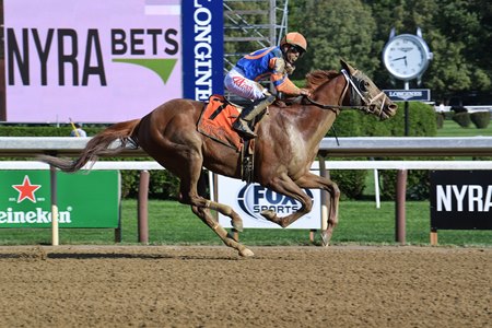 Dynamic One wins the Curlin Stakes at Saratoga Race Course