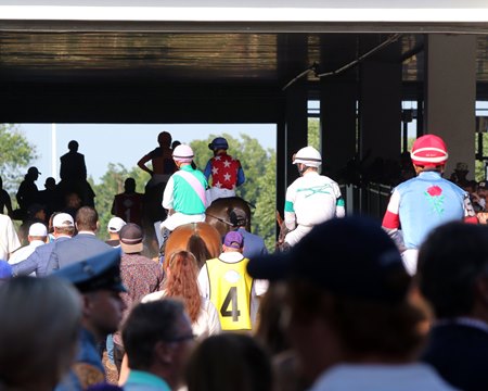 Horses head to the track for the 2021 Haskell Stakes