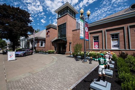 Exterior View of front of the National Museum of Racing and Hall of Fame