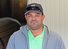  Jorge Navarro outside of Private Zone&#39;s stall
Morning scenes at Keeneland for Breeders&#39; Cup on Oct. 22, 2015.

