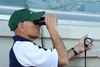 Trainer Neil Howard clocks Wilkinson during a morning work at the Fair Grounds.

Trainer Neil Howard at the Fair Grounds Race Course New Orleans, LA
Photo by Alexander Barkoff