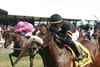 Gear Jockey wins the FanDuel Turf Sprint Stakes Saturday, September 11, 2021 at Kentucky Downs