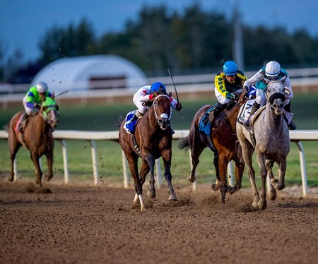 Uncharacteristic wins the 2021 Canadian Derby at Century Mile Racetrack