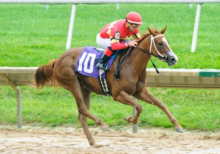 Our Tiny Dancer becomes Union Jackson's first winner Sept. 9 at Delaware Park