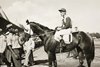 Thanksgiving and jockey Eddie Arcaro after winning the 1938 Travers Stakes at Saratoga Race Course
