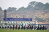 The runners break for the Breeders&#39; Cup Juvenile Fillies Turf
Del Mar 5.11.21 