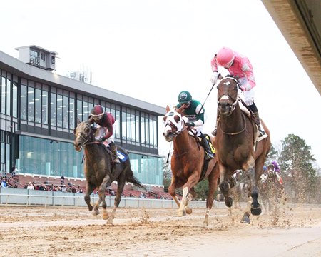 Lone Rock wins the 2021 Tinsel Stakes at Oaklawn Park
