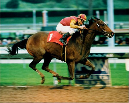 Fleet Lady wins the 1998 La Canada Stakes at Santa Anita Park