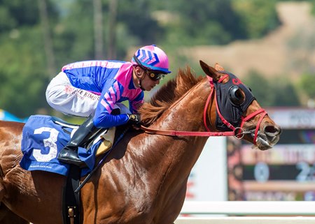Brickyard Ride wins the Kona Gold Stakes at Santa Anita Park