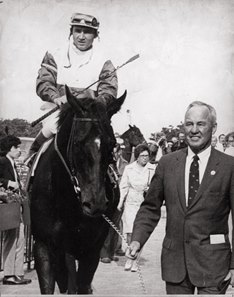 Ruffian after winning the 1975 Coaching Club American Oaks at Belmont Park