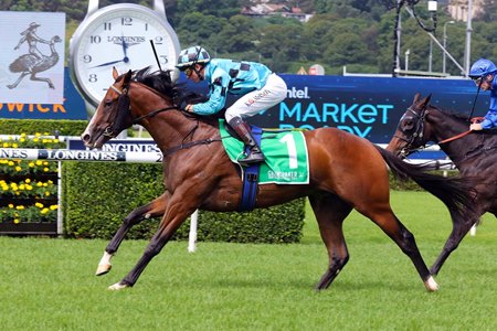 Williamsburg wins the Grainshaker Vodka Fernhill Mile at Randwick Racecourse