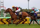 Geoglyph wins the Satsuki Sho Sunday, April 17, 2022 at Nakayama Racecourse